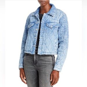 BlankNYC Women's Blue Quilted Denim Jacket in size XS